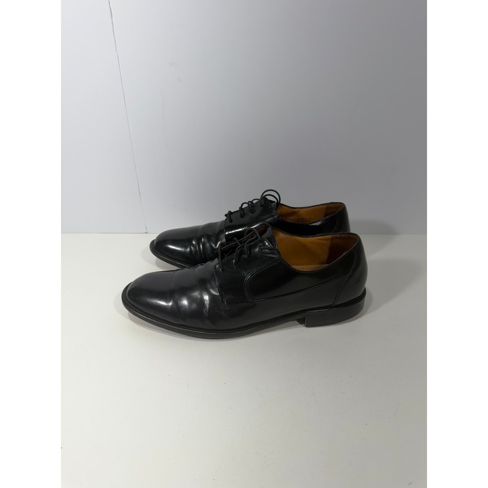 Bostonian First Flex Mens Black Leather Plain Toe Derby‎ Dress Shoes 25070 11 M